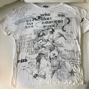 R13 Doodle Boy American Music tee. Japanese fabric